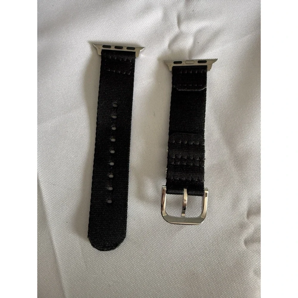 Shinola Detroit 20mm Nylon Watch Strap Black for Apple Watch (38-42mm)
